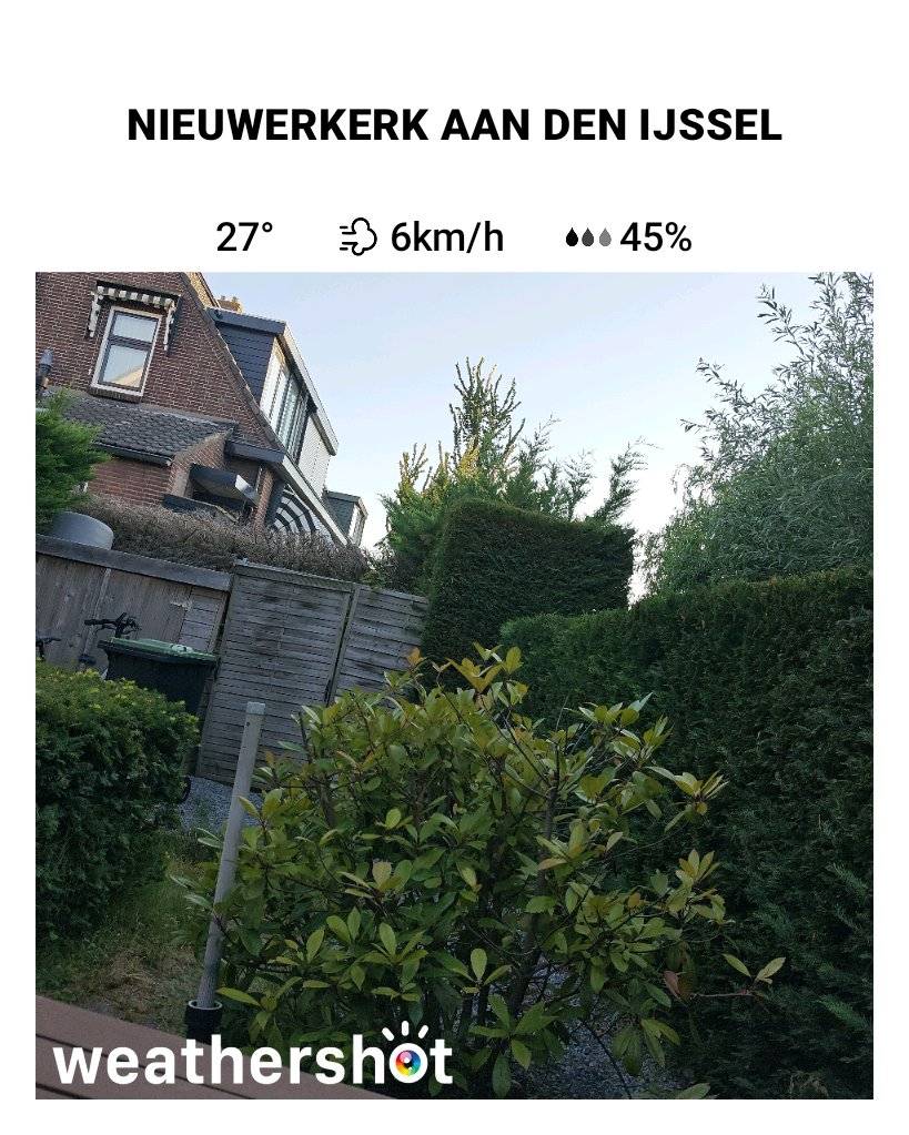 Sunny weather in Nieuwerkerk aan den IJssel, 27°C — August 12, 2026 (community photo)