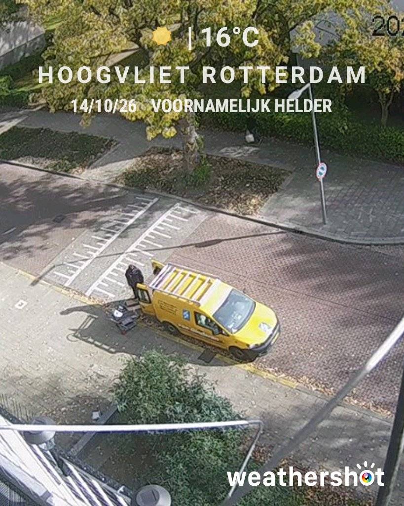 Clear weather in Hoogvliet Rotterdam, 16°C — October 14, 2026 (community photo)