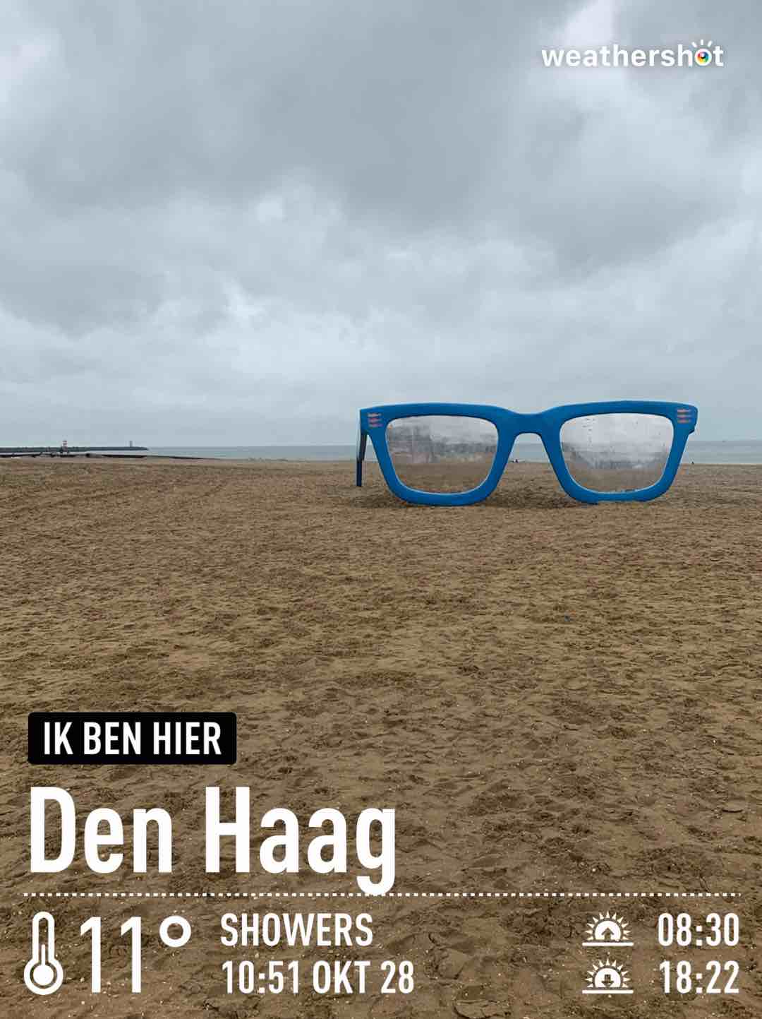 Weather in Den Haag, 11°C — October 28, 2023 (community photo)