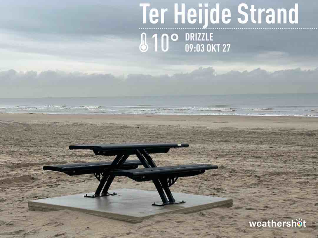 Rainy weather in Ter Heijde, 10°C — October 27, 2023 (community photo)