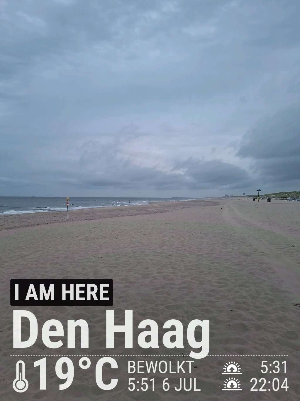 Cloudy weather in Den Haag, 19°C — July 6, 2026 (community photo)