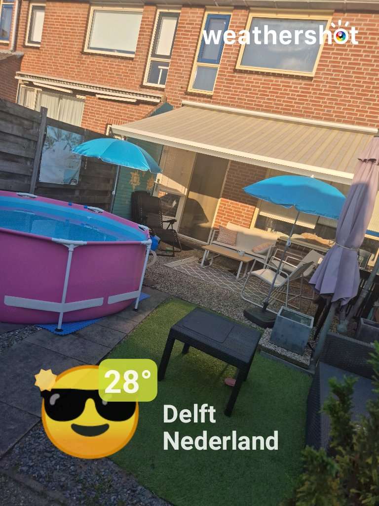 Sunny weather in Delft, 28°C — July 15, 2026 (community photo)