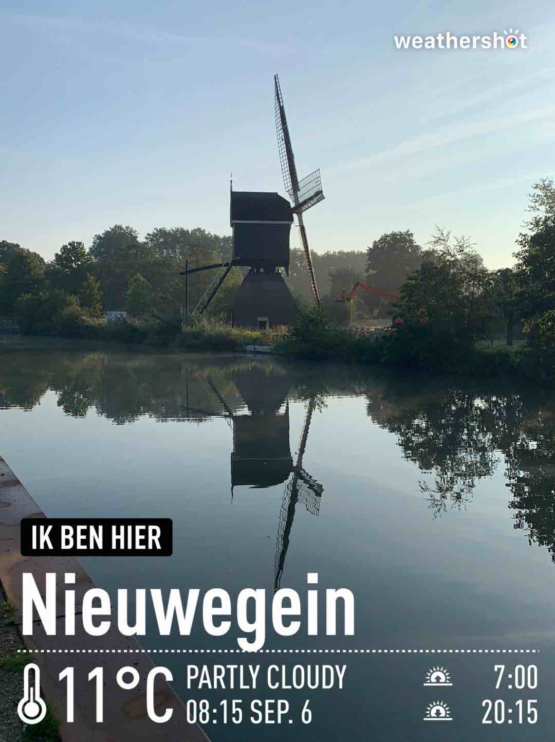 Weather in Nieuwegein, 11°C — September 6, 2021 (community photo)