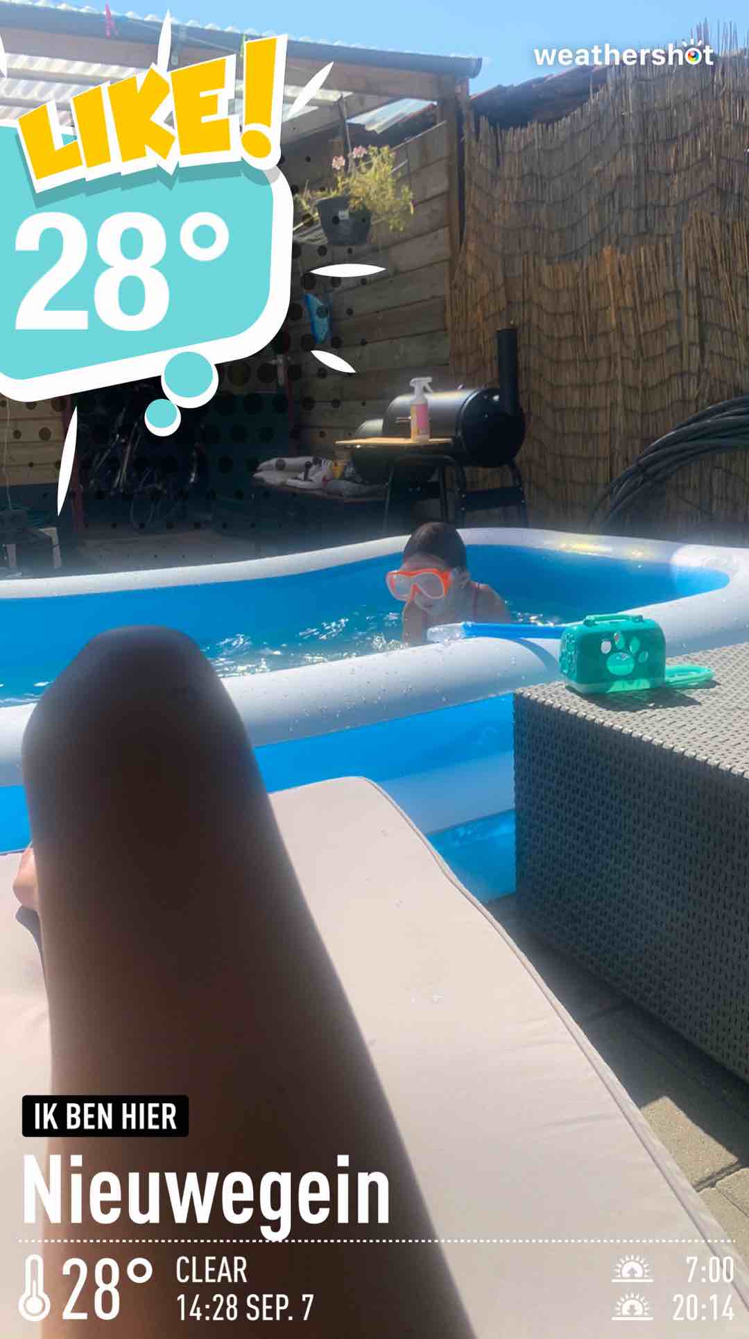 Weather in Nieuwegein, 28°C — September 7, 2023 (community photo)