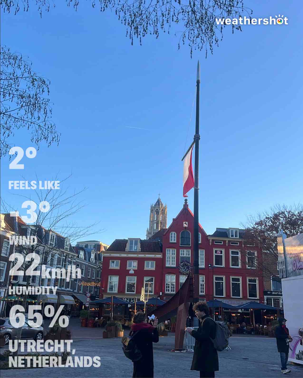Weather near Utrecht, 2°C — December 24, 2025 (community photo)