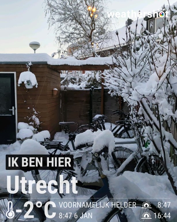Clear weather near Utrecht, -2°C — January 6, 2026 (community photo)