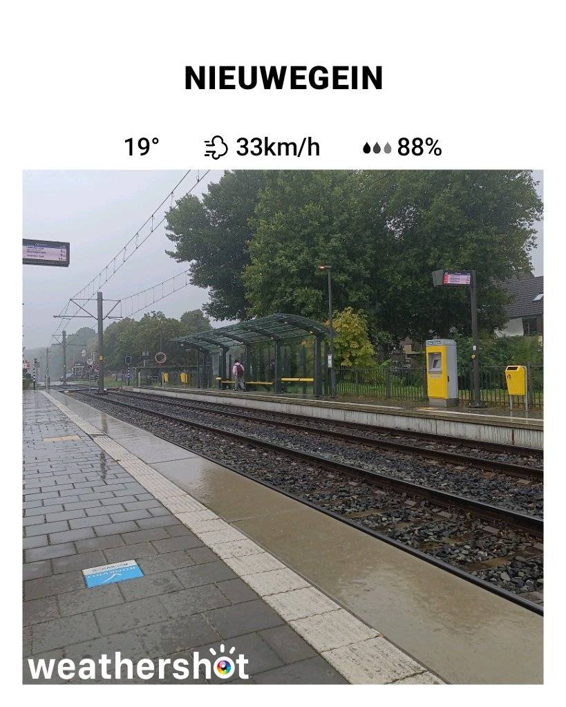 Rainy weather in Nieuwegein, 19°C — September 4, 2026 (community photo)
