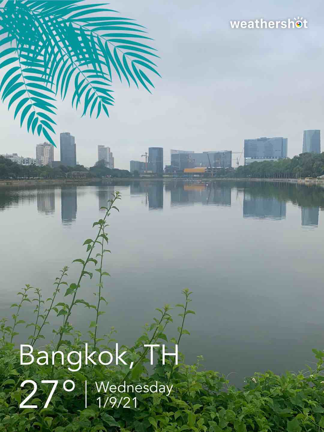 Cloudy weather in กรุงเทพมหานคร, 27°C — September 1, 2021 (community photo)