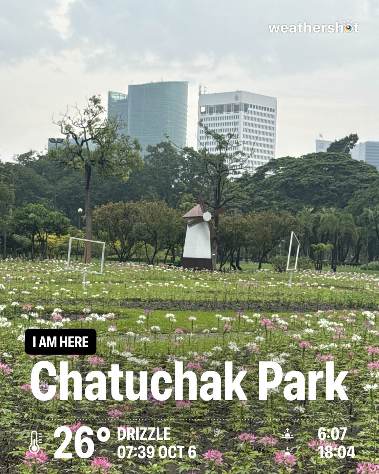 Rainy weather in Chatuchak District, 26°C — 6 ตุลาคม 2026 (community photo)