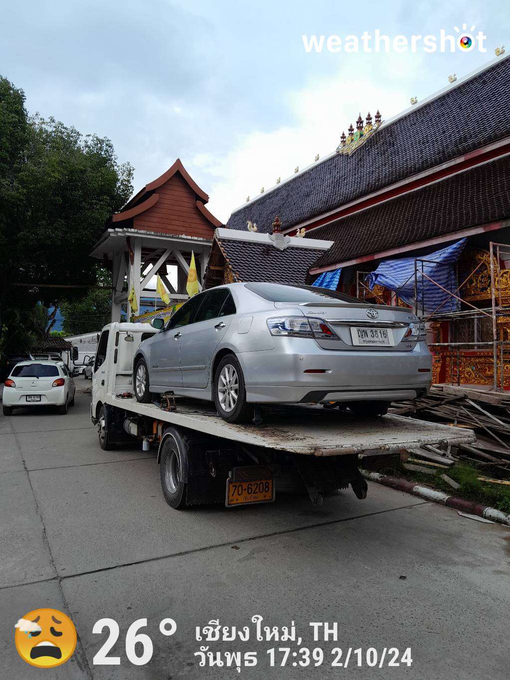 Rainy weather in Chang Wat Chiang Mai, 26°C — 2 ตุลาคม 2024 (community photo)