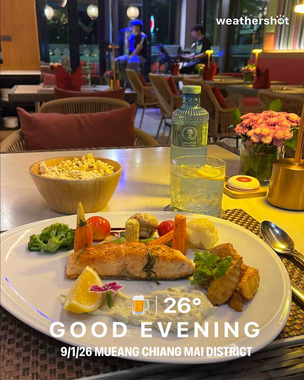Rainy weather in Amphoe Mueang Chiang Mai, 26°C — September 1, 2026 (community photo)