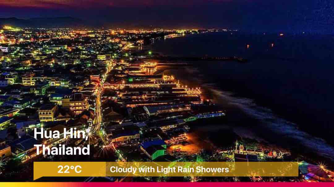 Rainy weather in Tambon Hin Lek Fai, 22°C — October 17, 2021 (community photo)