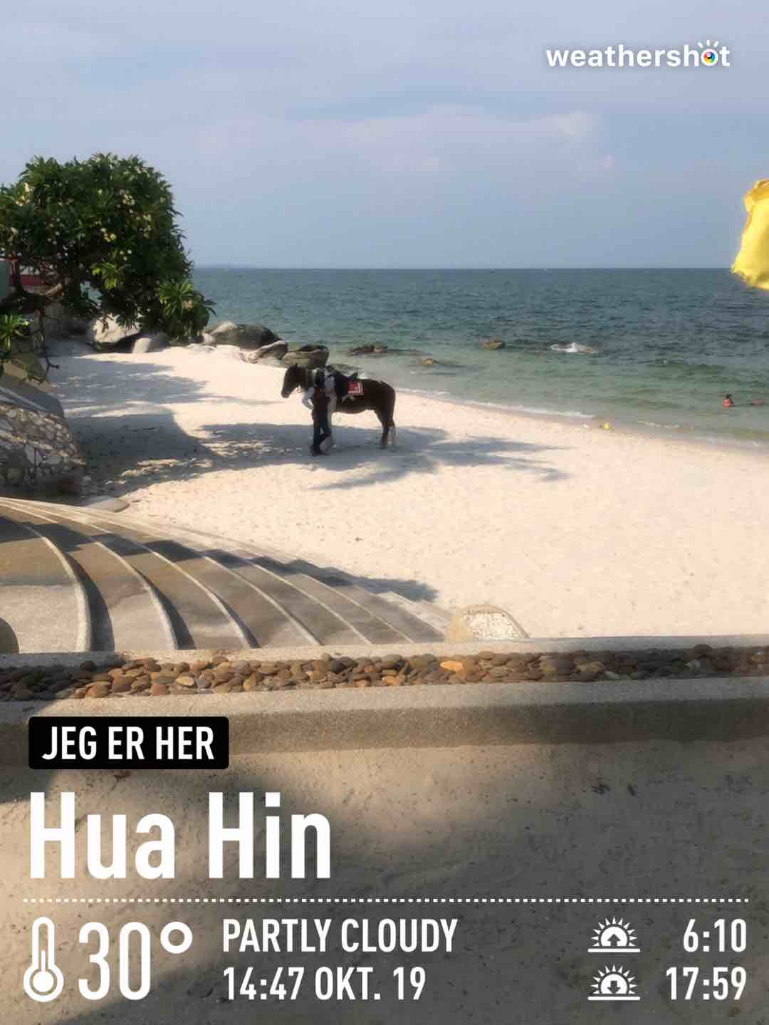Weather in Tambon Hua Hin, 30°C — October 19, 2023 (community photo)