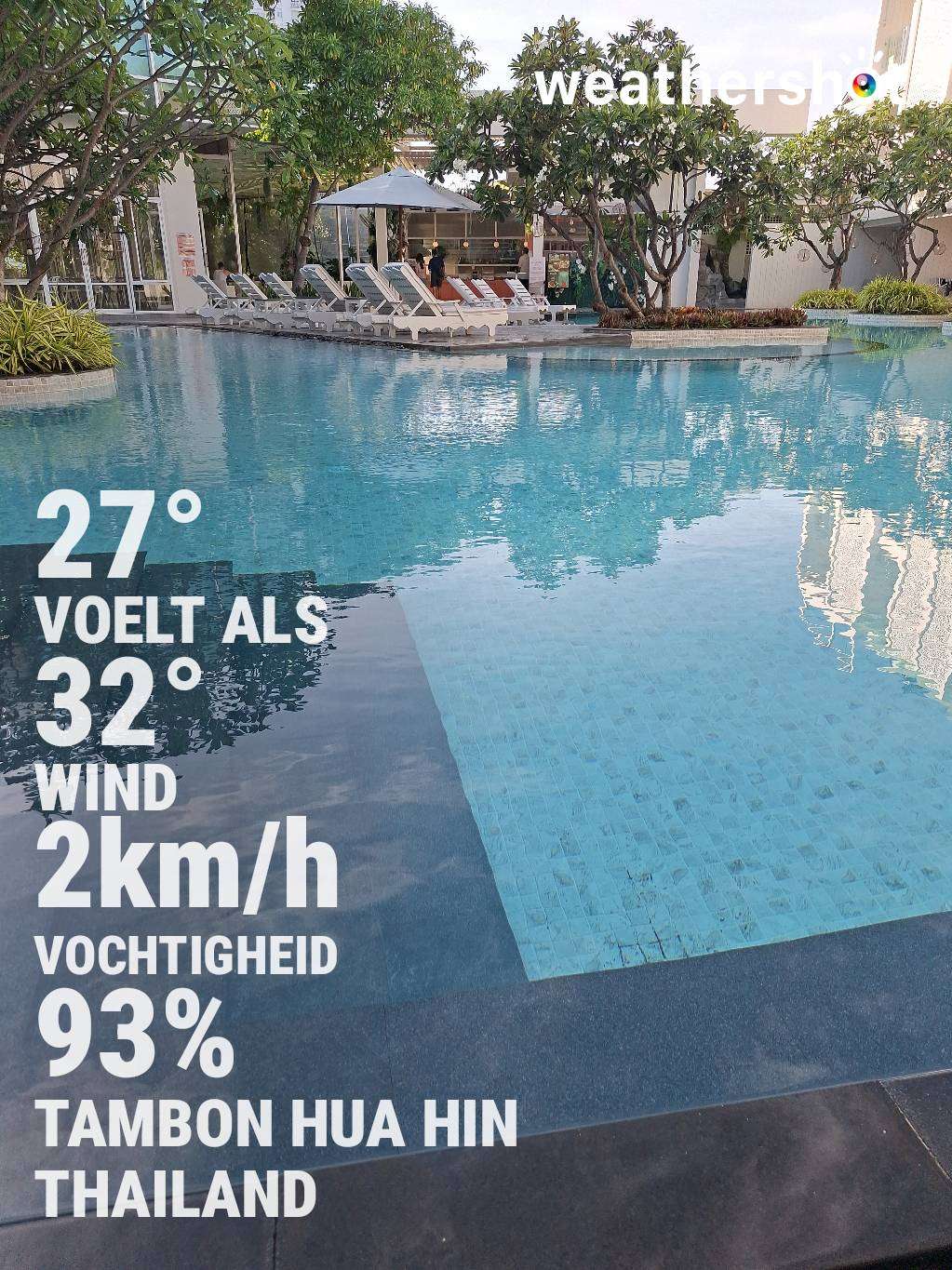 Partly cloudy weather in Hua Hin, 27°C — October 15, 2024 (community photo)