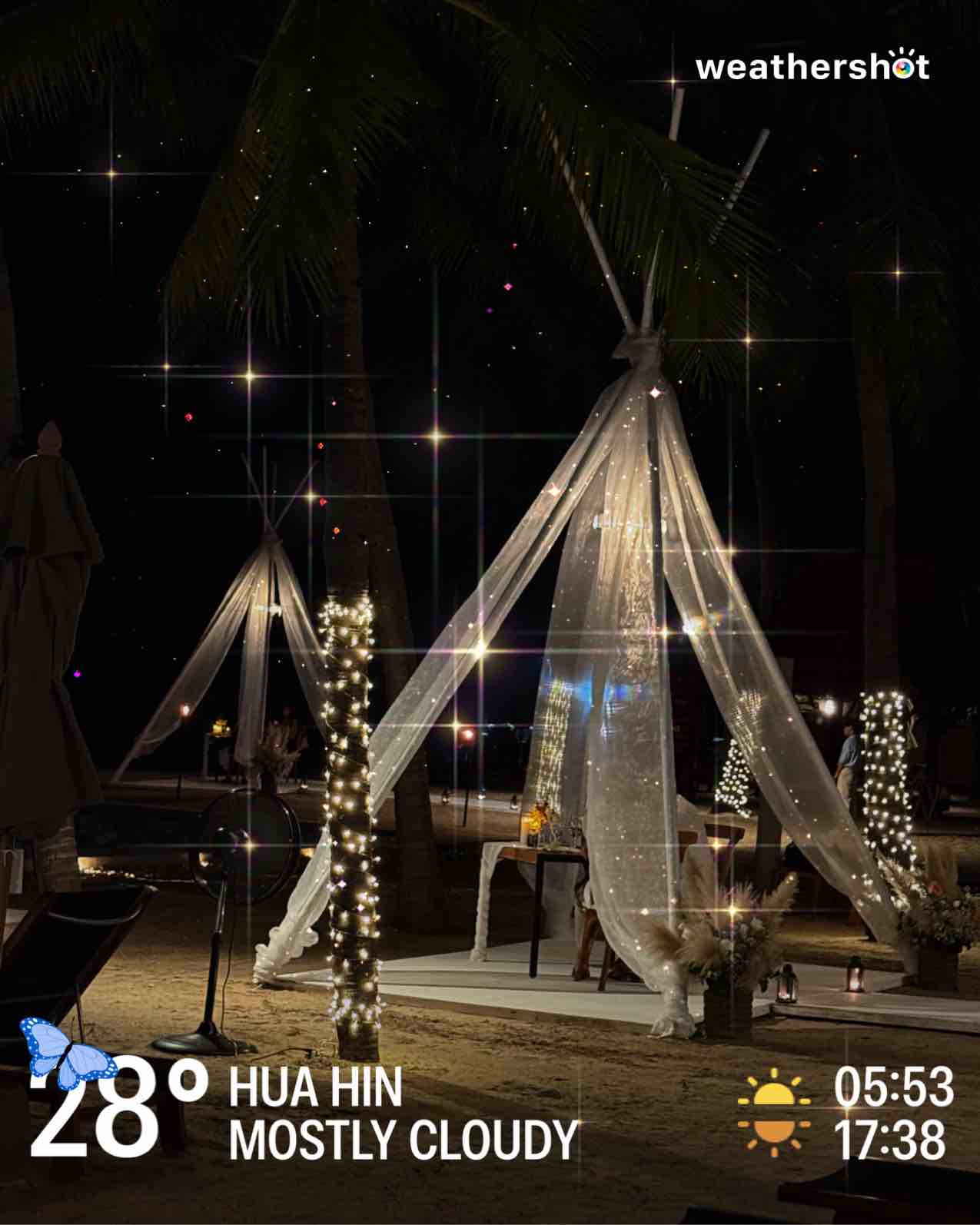 Weather in Hua Hin, 28°C — October 26, 2025 (community photo)