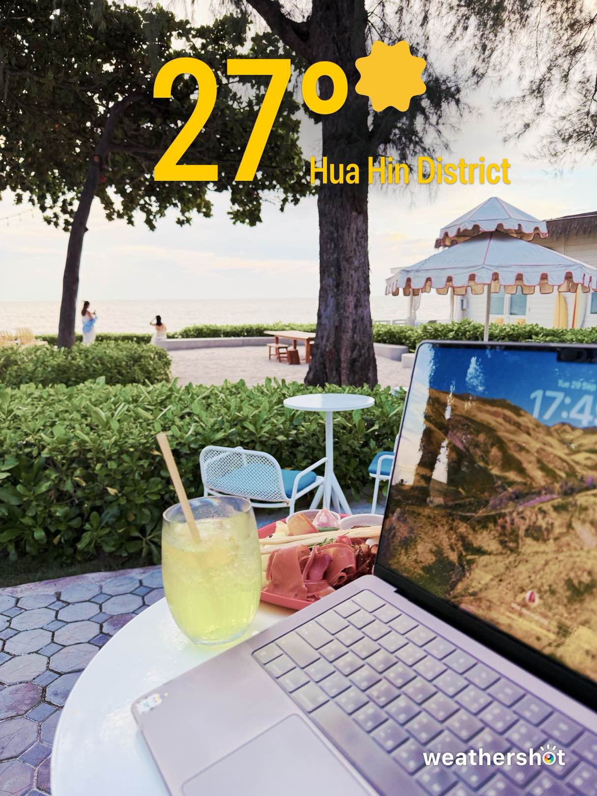 Weather in Hua Hin District, 27°C — September 29, 2026 (community photo)