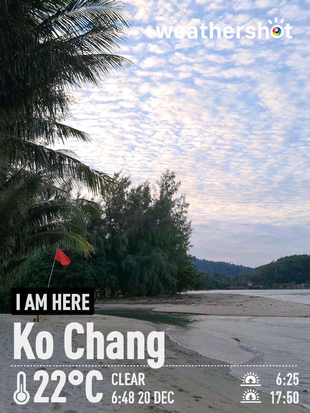 Sunny weather in Ko Chang, 22°C — December 20, 2021 (community photo)