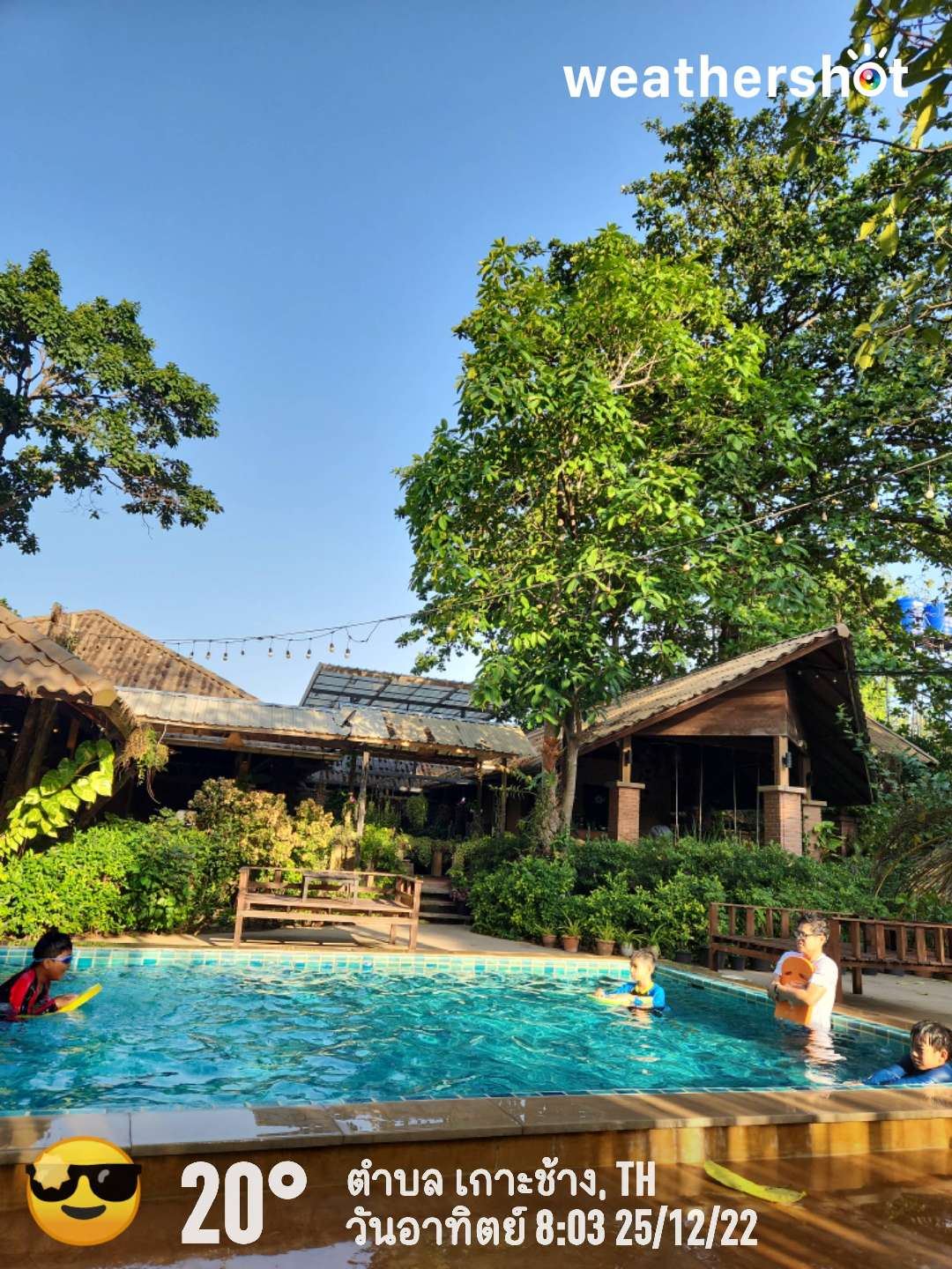 Clear weather in Ko Chang, 23°C — December 25, 2022 (community photo)