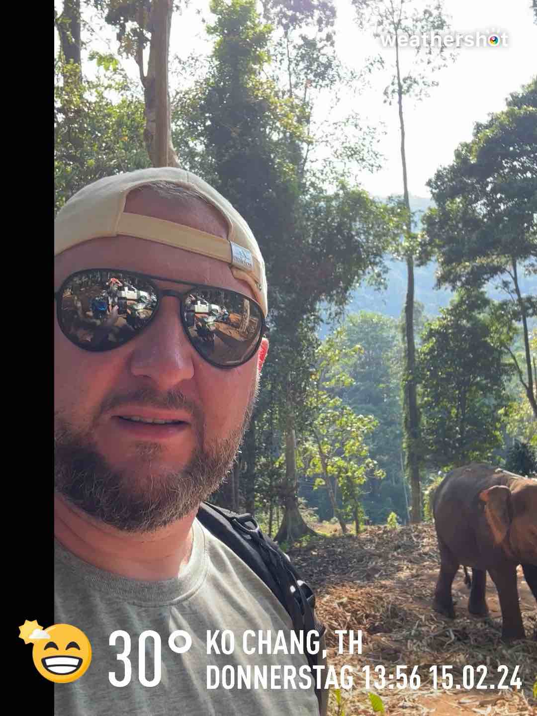 Partly cloudy weather in Ko Chang, 30°C — February 15, 2024 (community photo)