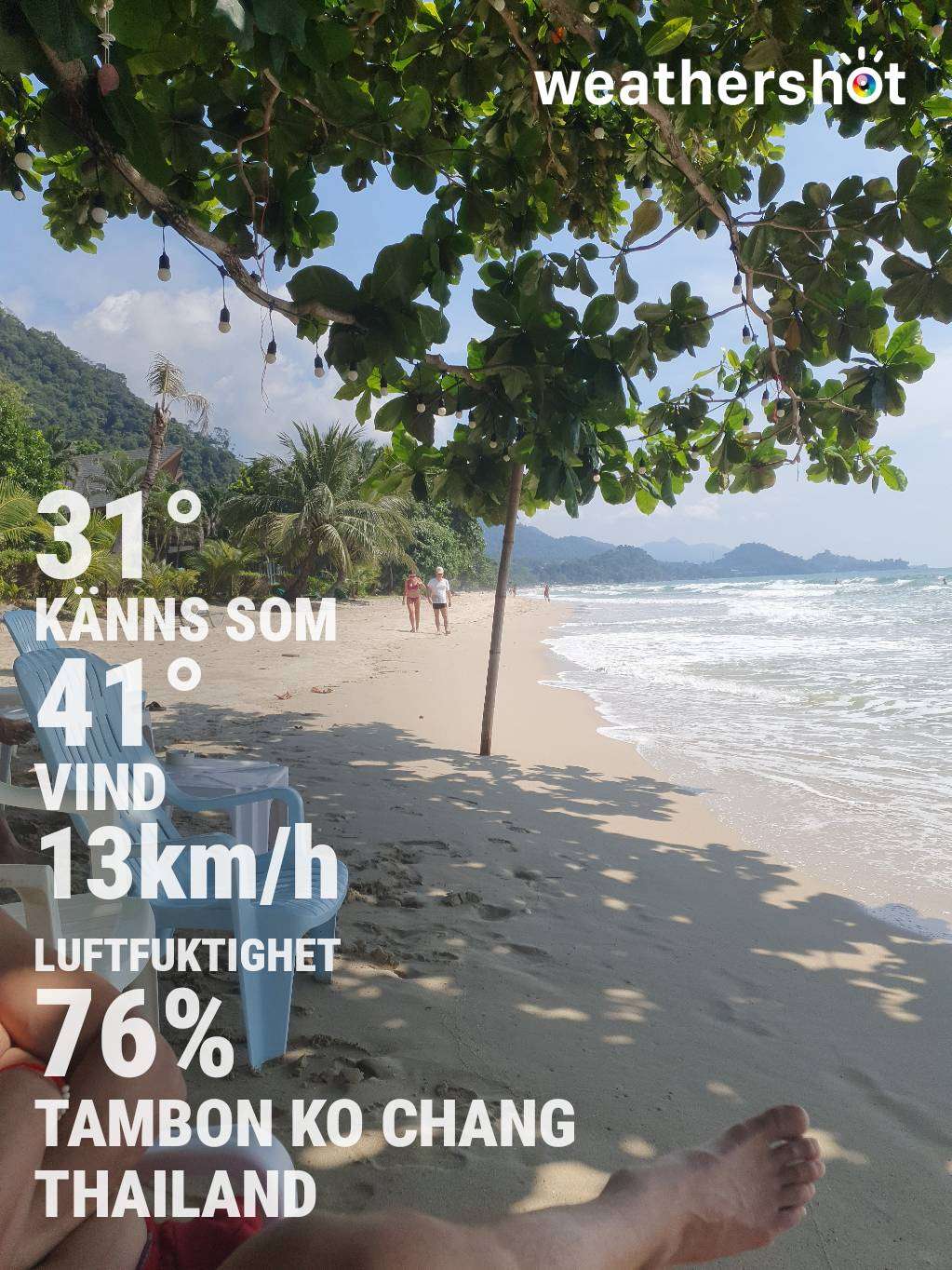 Sunny weather in Tambon Ko Chang, 31°C — October 26, 2024 (community photo)