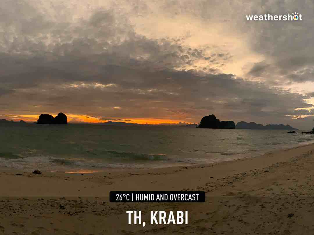 Cloudy weather in Ko Lanta Yai, 26°C — April 7, 2021 (community photo)