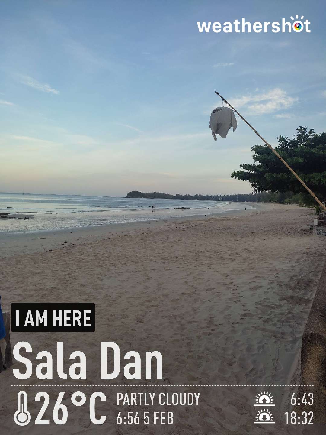 Partly cloudy weather in Tambon Sala Dan, 26°C — 5 กุมภาพันธ์ 2023 (community photo)