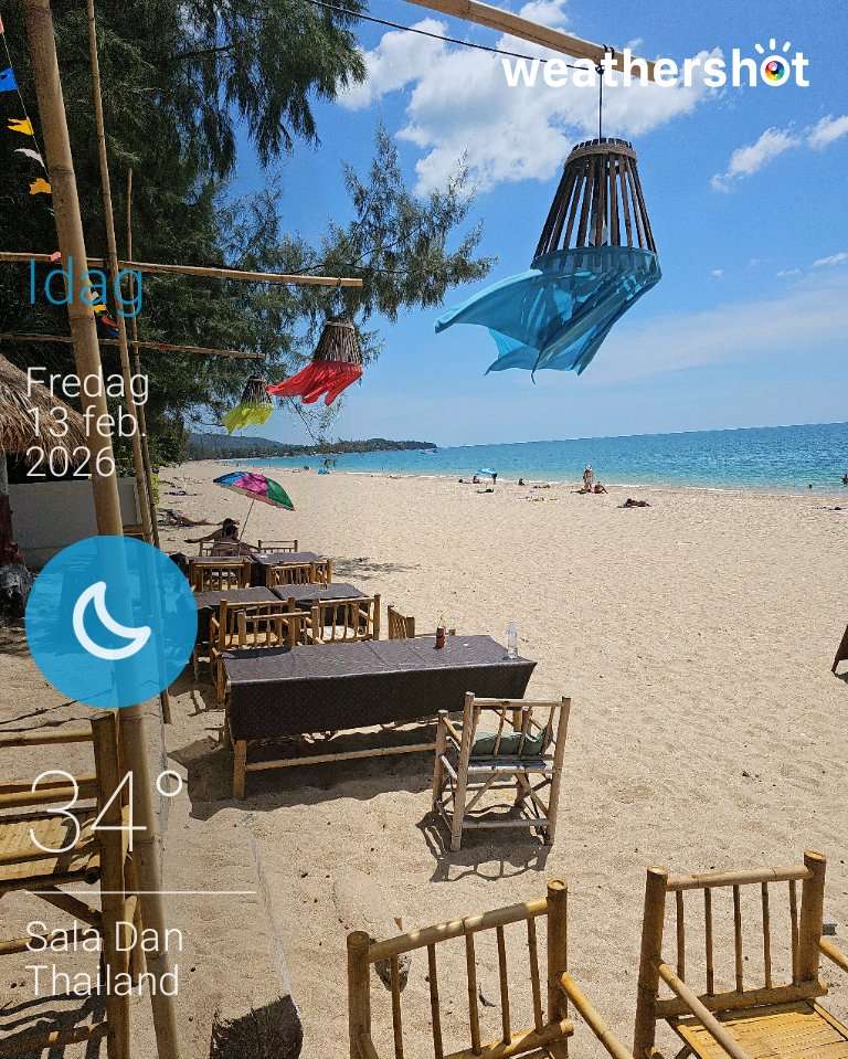 Clear night weather in ตำบล ศาลาด่าน, 32°C — February 13, 2026 (community photo)