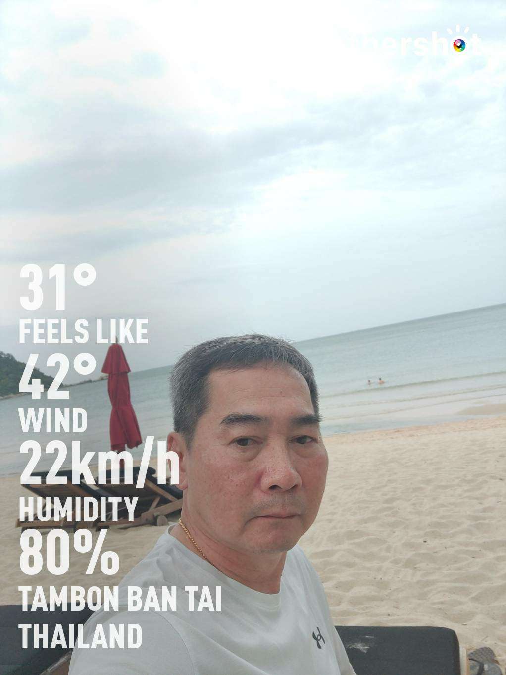 Cloudy weather in Koh Phangan, 31°C — May 22, 2023 (community photo)