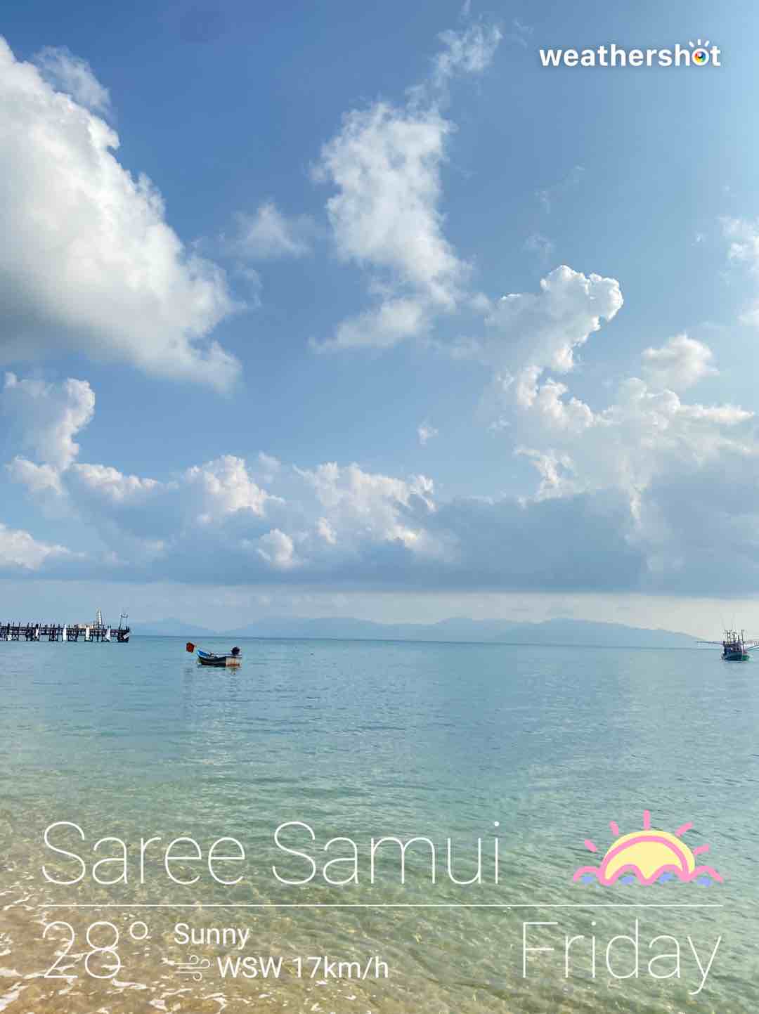 Sunny weather in Amphoe Ko Samui, 28°C — April 16, 2022 (community photo)