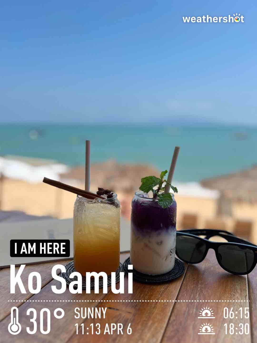 Sunny weather in Ko Samui District, 30°C — 6 เมษายน 2023 (community photo)