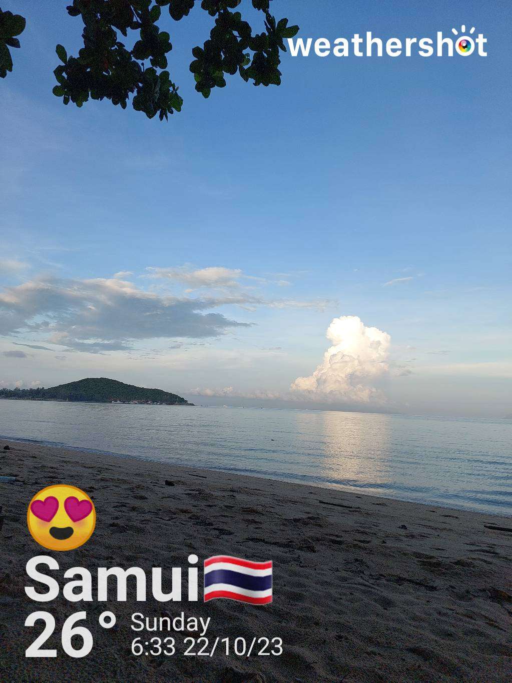 Weather in Chang Wat Surat Thani, 26°C — October 22, 2023 (community photo)