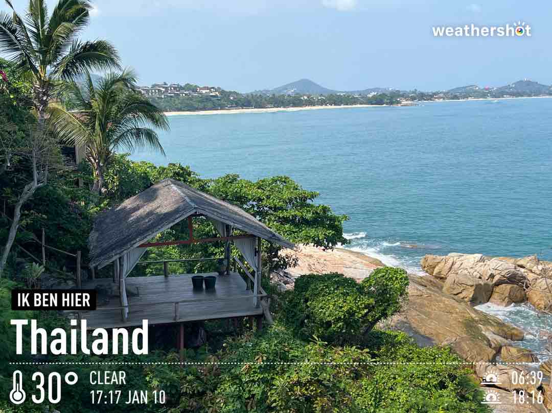 Weather in Ko Samui District, 30°C — January 10, 2024 (community photo)