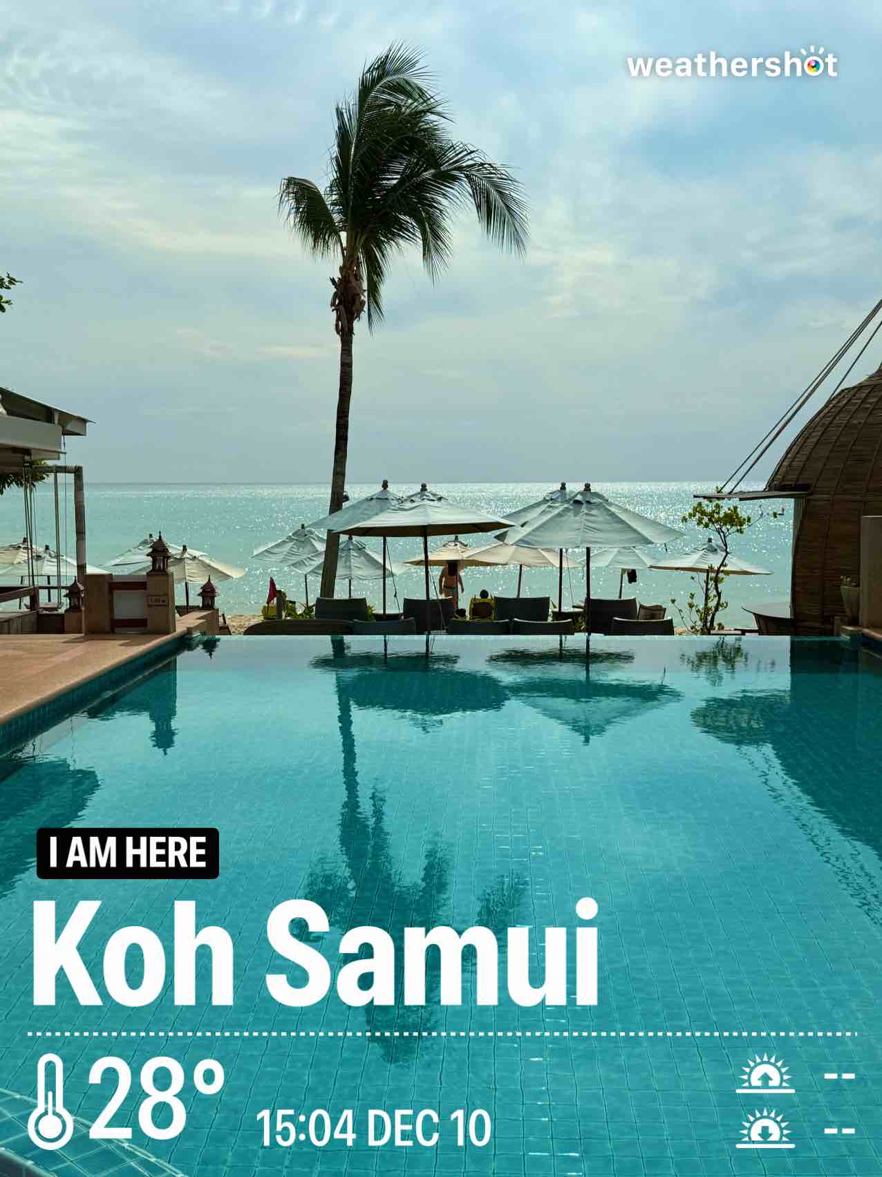 Weather in Amphoe Ko Samui, 0°C — 10 ธันวาคม 2024 (community photo)