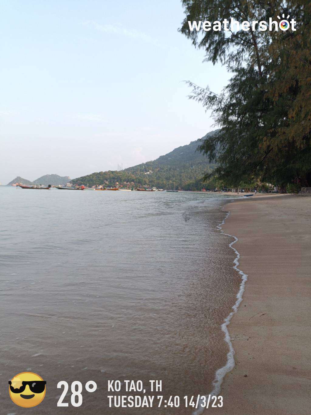 Clear weather in Ko Tao, 28°C — 14 มีนาคม 2023 (community photo)
