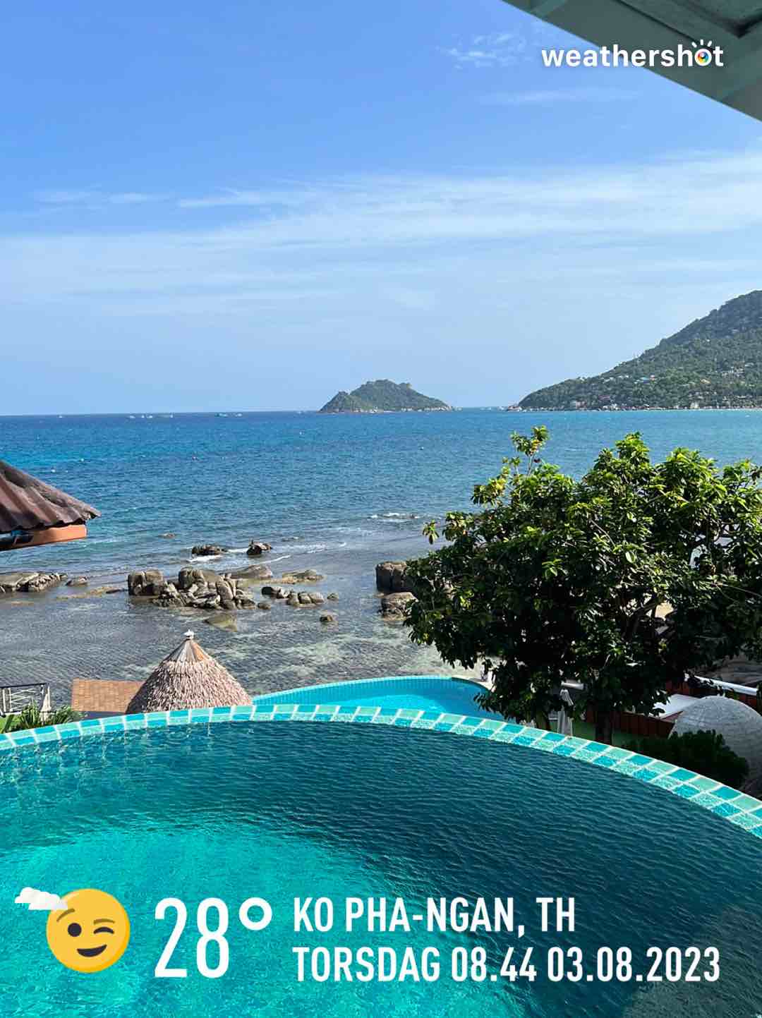 Cloudy weather in Ko Tao, 28°C — August 3, 2023 (community photo)