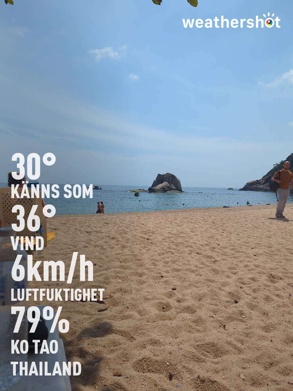 Cloudy weather in Ko Tao, 30°C — 21 มกราคม 2024 (community photo)
