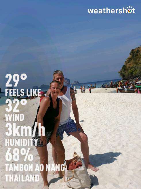 Clear weather in Tambon Ao Nang, 29°C — February 6, 2024 (community photo)