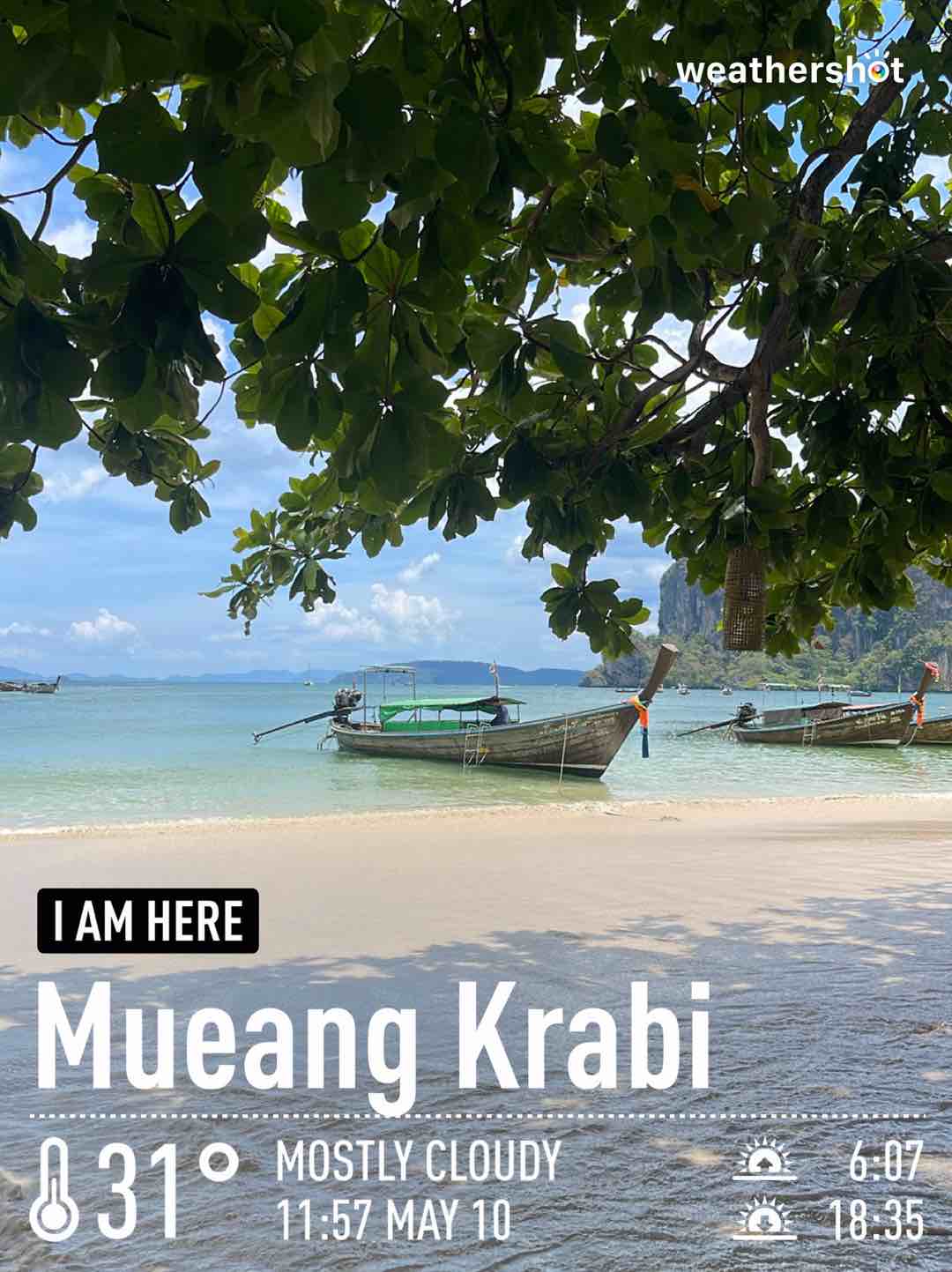 Weather in Ao Nang, 31°C — 10 พฤษภาคม 2024 (community photo)
