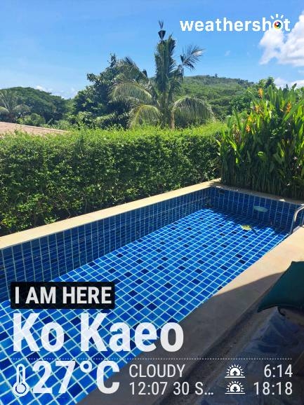 Cloudy weather in Ko Kaeo, 27°C — September 30, 2024 (community photo)