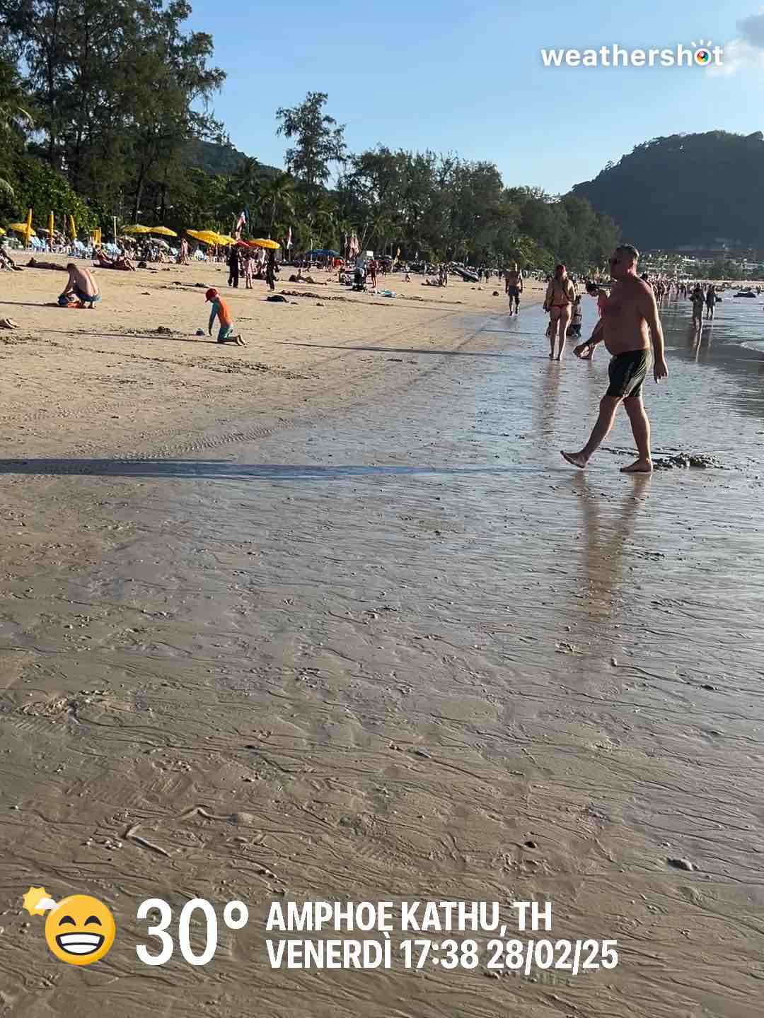 Partly cloudy weather in Tambon Patong, 30°C — February 28, 2025 (community photo)