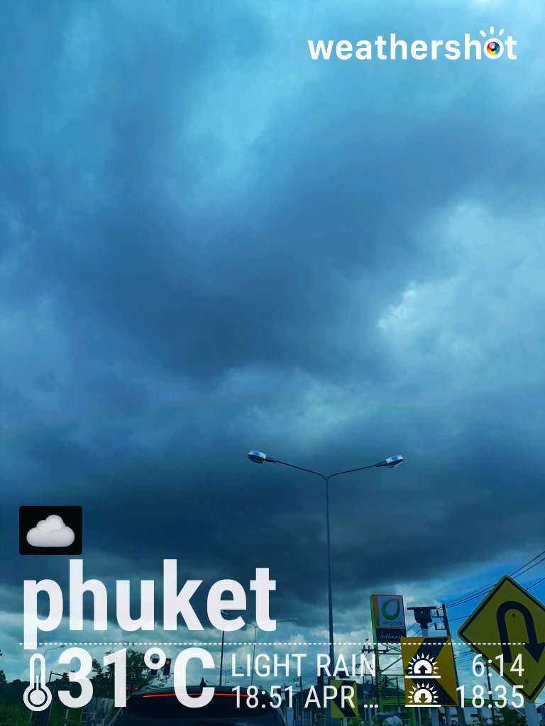 Rainy night weather in Tambon Wichit, 31°C — 26 เมษายน 2025 (community photo)