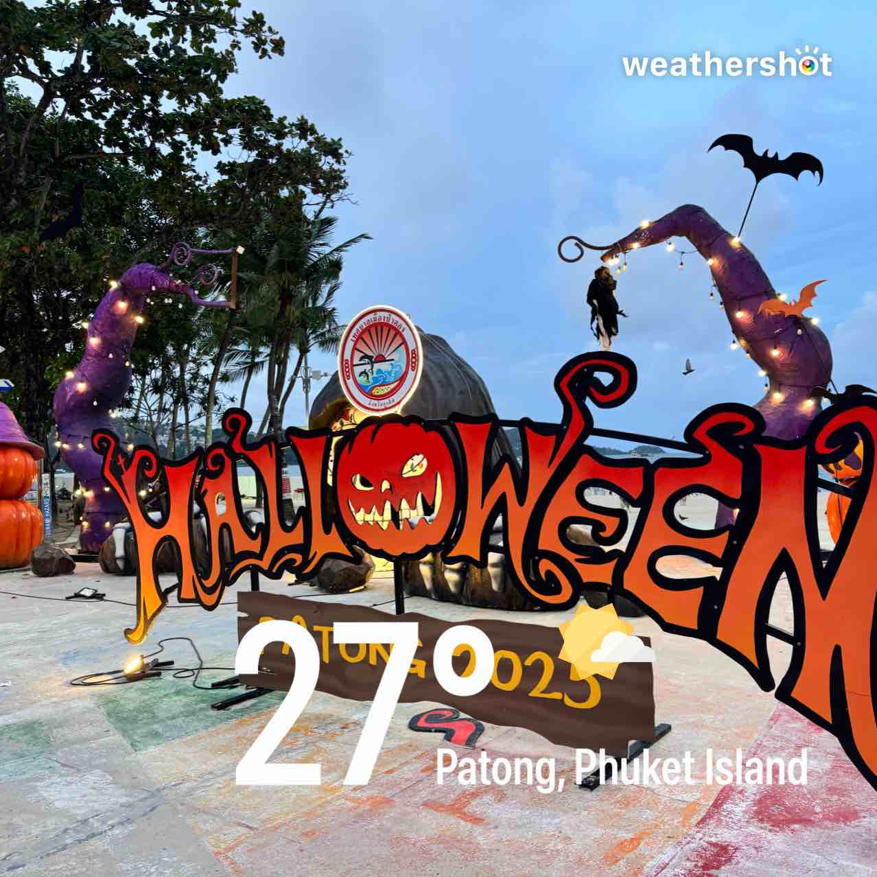 Partly cloudy weather in Tambon Patong, 27°C — November 2, 2025 (community photo)
