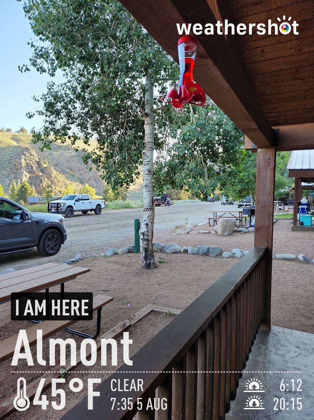 Sunny weather in Almont, 45°F — August 5, 2023 (community photo)