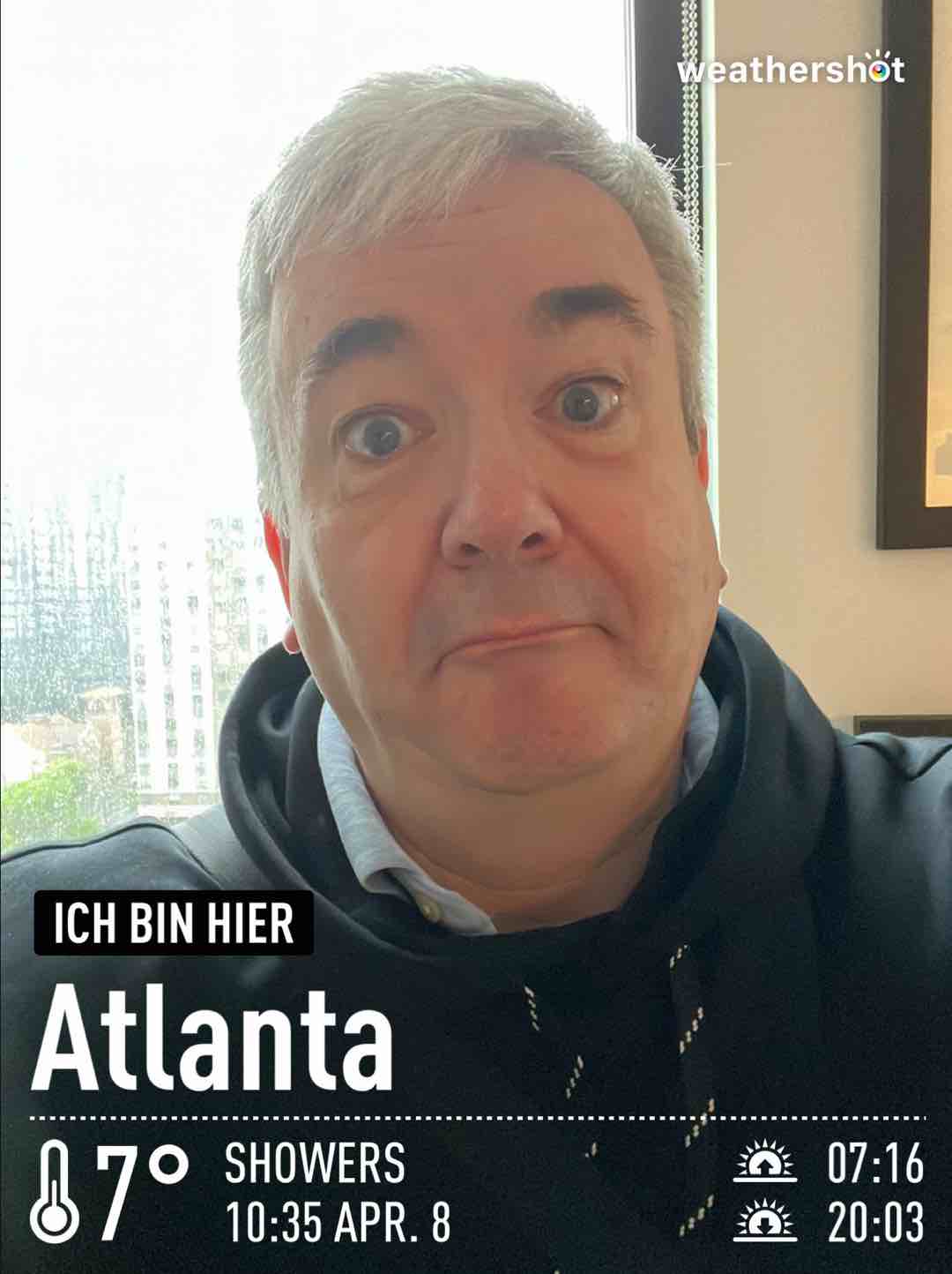 Weather in Atlanta, 45°F — April 8, 2023 (community photo)