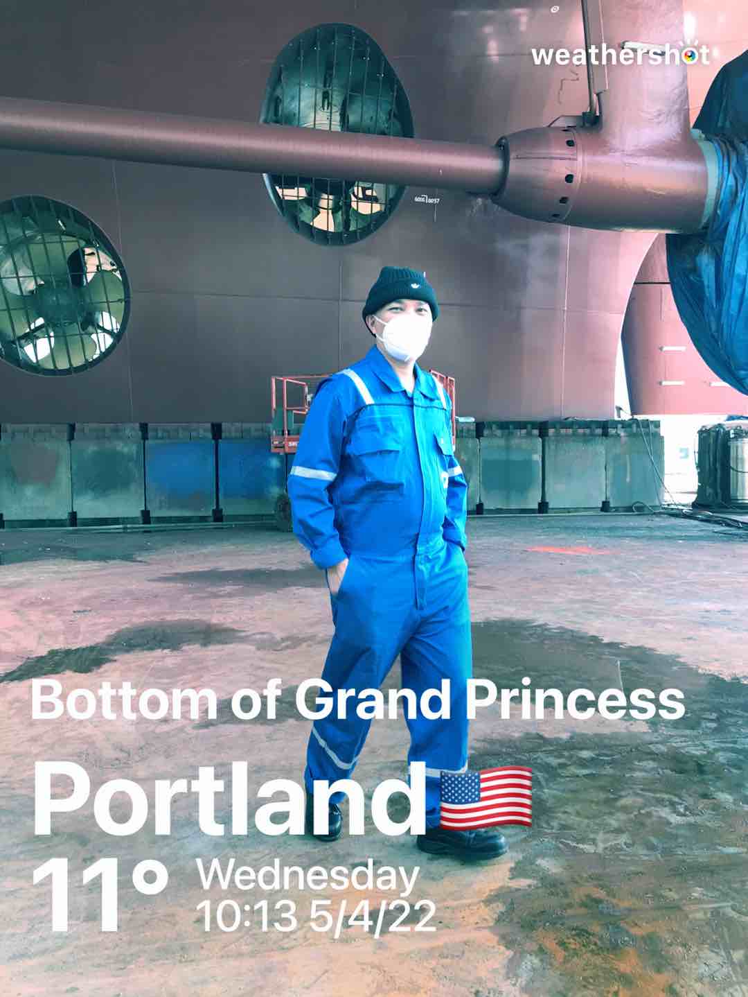 Cloudy weather in Portland, 52°F — May 8, 2022 (community photo)