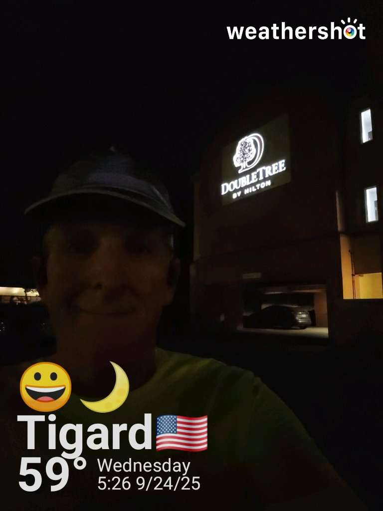 Clear night weather in Portland, 59°F — September 24, 2025 (community photo)