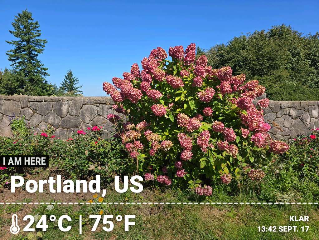 Sunny weather in Portland, 75°F — September 17, 2025 (community photo)