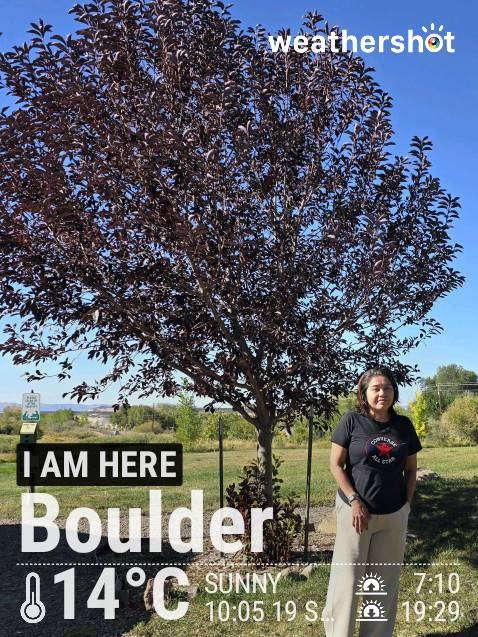 Sunny weather in Boulder, 57°F — September 19, 2024 (community photo)