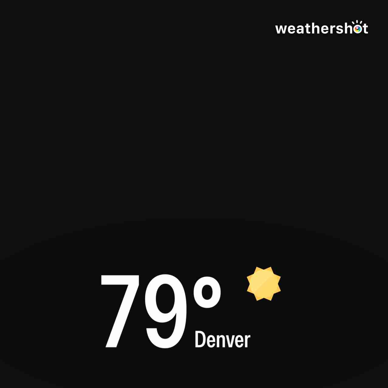 Clear weather in Denver, 79°F — April 11, 2025 (community photo)