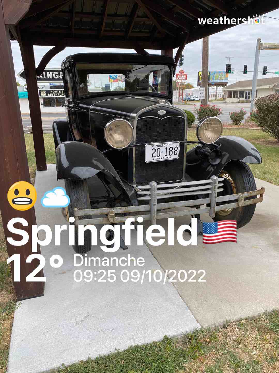 Cloudy weather in Springfield, 54°F — October 9, 2022 (community photo)